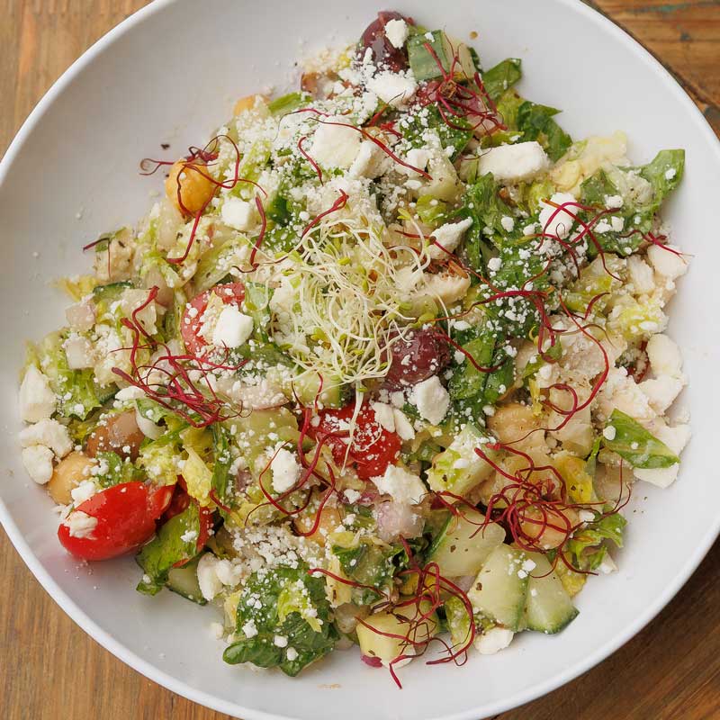 photo of salad from field of greens healthy cuisine restaurant in alton, palm beach gardens fl