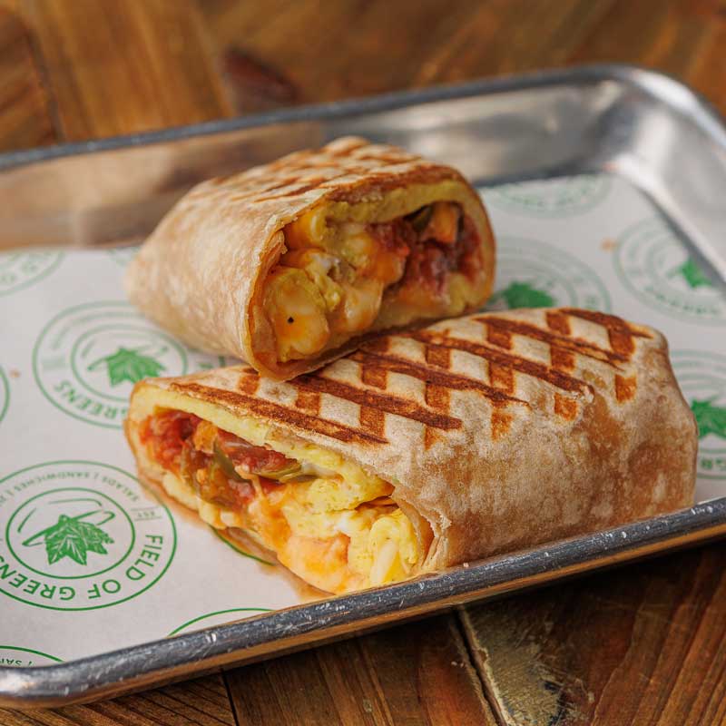 photo of wrap sandwich from field of greens healthy cuisine restaurant in boynton beach fl